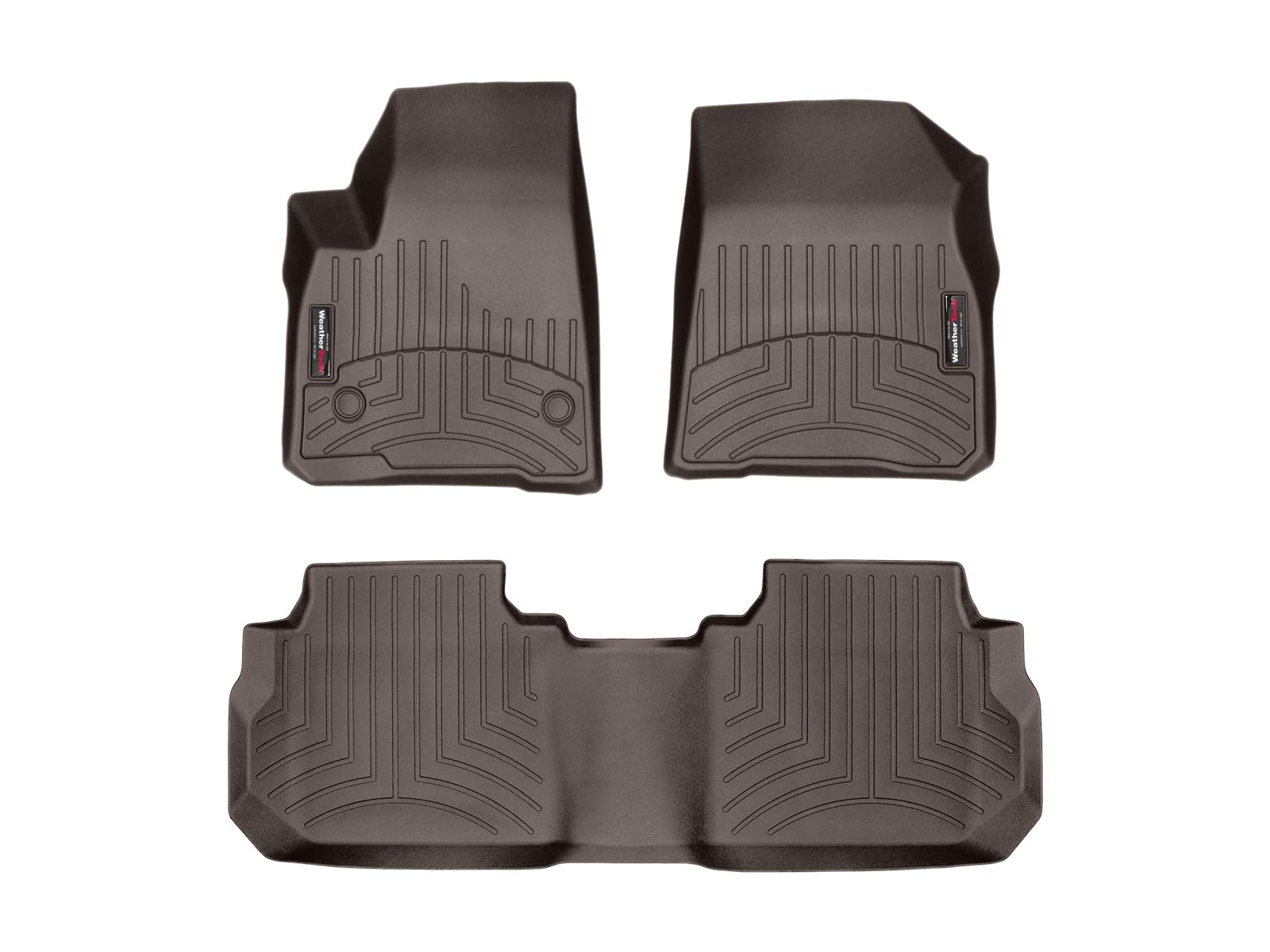 WeatherTech カスタムフィット フロアライナー キャデラック XT5 1列目＆2列目用 ココア用