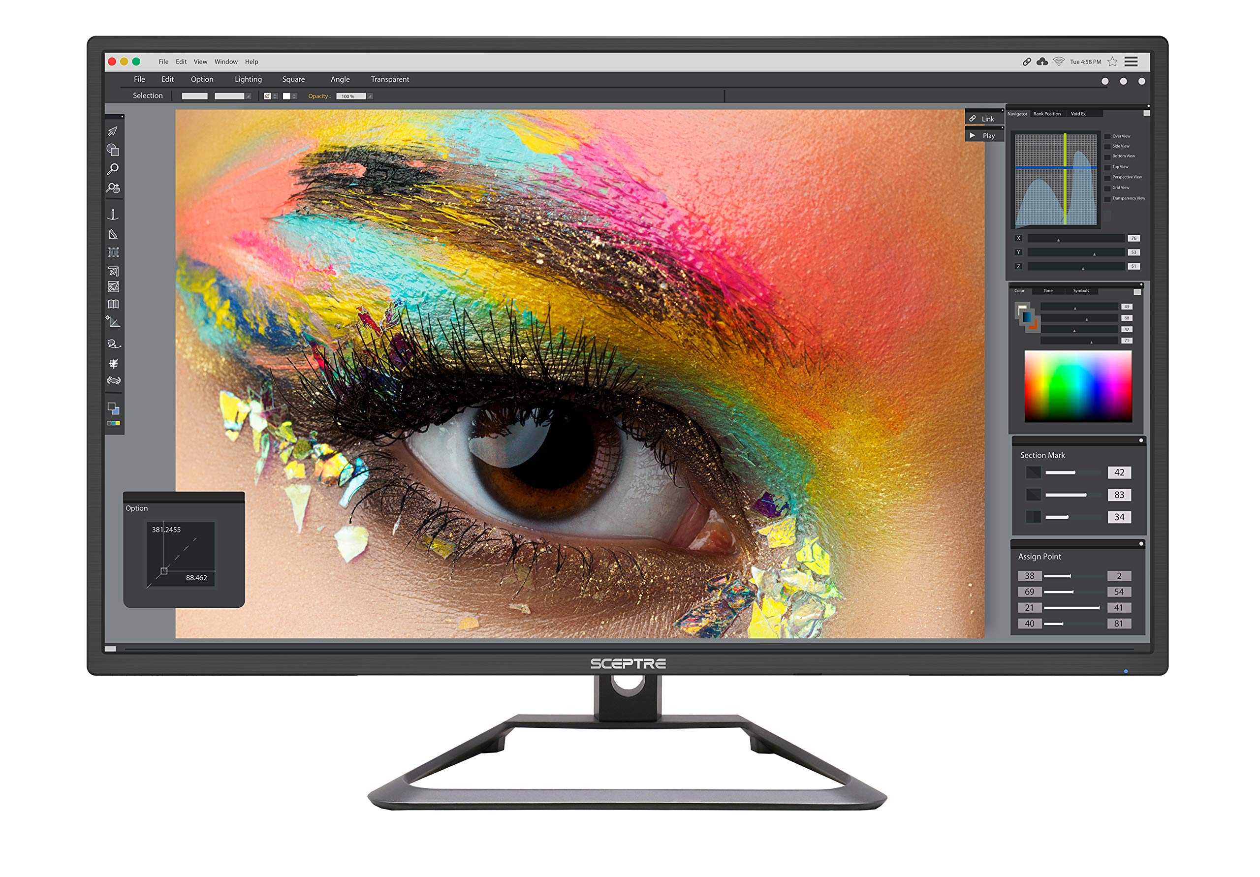 樂天商城 - Sceptre 27 4K UHD IPS LED Monitor DIsplayPort HDMI DVI Build-in Speakers FreeSync Frameless Machine Black 2020 (U279W-4000R)