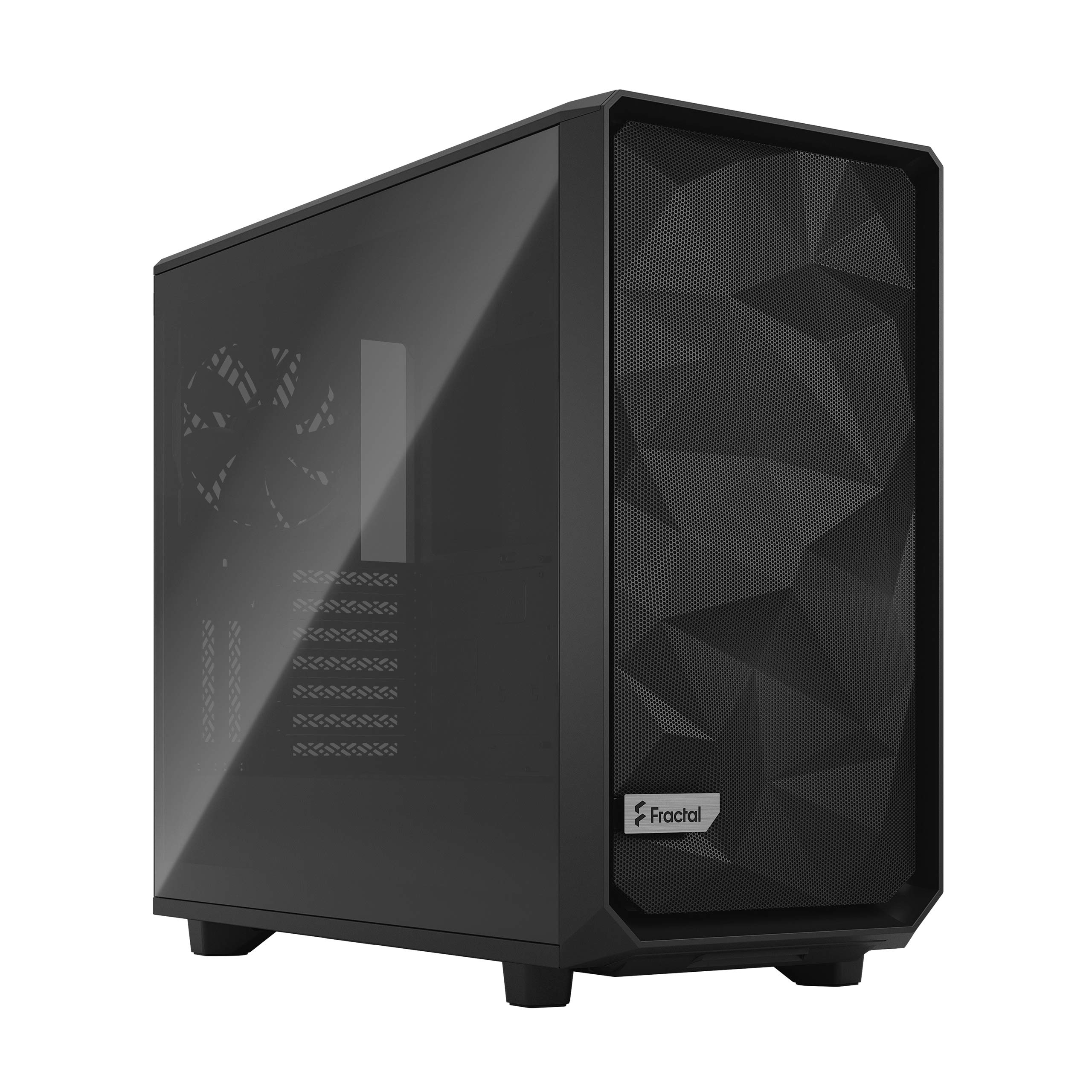 Fractal Design Meshify 2 ブラック ATX フレキシブル ライトティント強化ガラスウィンドウ ミッドタワー コンピューターケース