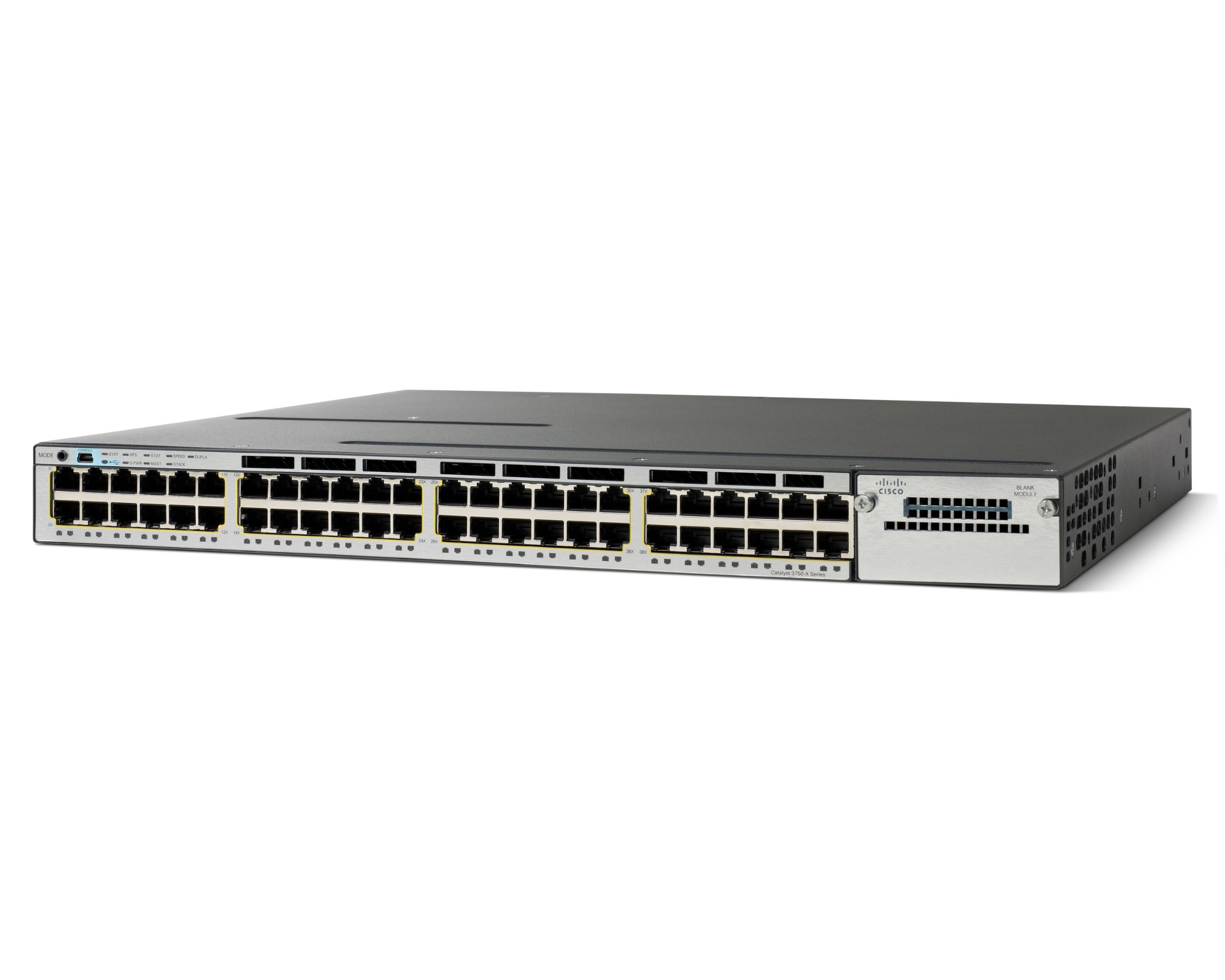 Cisco WS-C3750X-48T-E 48ポート管理可能 L3スイッチ
