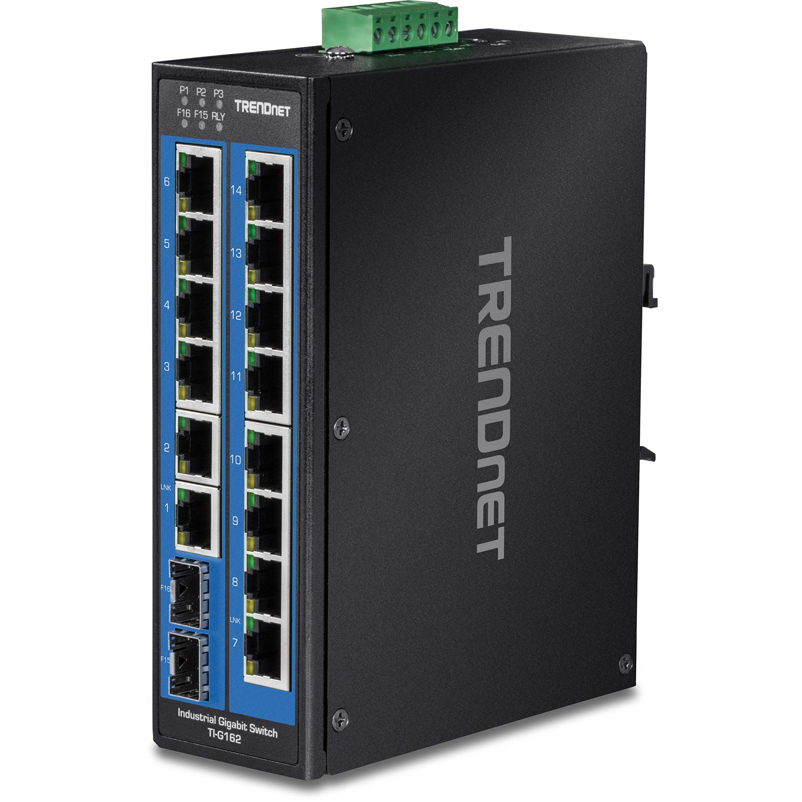 TRENDnet TI-G162 産業用16ポートスイッチングハブ SFPスロット付
