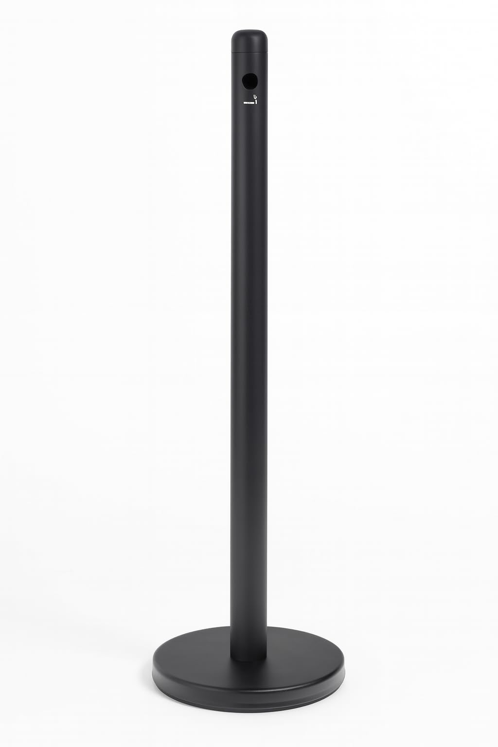 40インチ ブラック 自立式 スモーカーポールとベース。オフィス外、レストラン、バー、コンビニでの使..