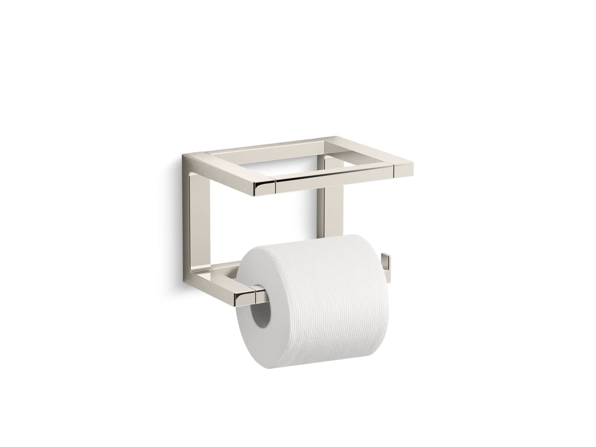 Kohler 31750-SN ドラフトピボットトイレットペーパーホルダー 鮮やかな光沢ニッケル