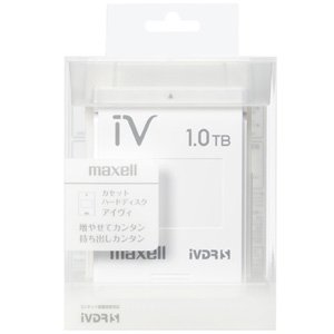 マクセル iVDR-S規格対応リムーバブル・ハードディスク 1.0TB(ホワイト)maxell カセットハードディスク「iV(アイヴィ)」 M-VDRS1T.E.WH