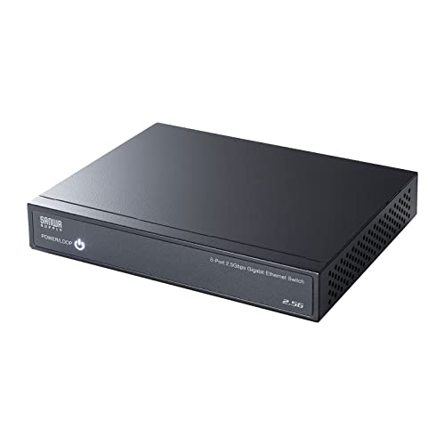 サンワサプライ 2.5G対応 スイッチングハブ(8ポート・マグネット付き) LAN-2GIGAS801 ブラック サンワサプライ 2.5G対応 スイッチングハブ(8ポート・マグネット付き) LAN-2GIGAS801 ブラック