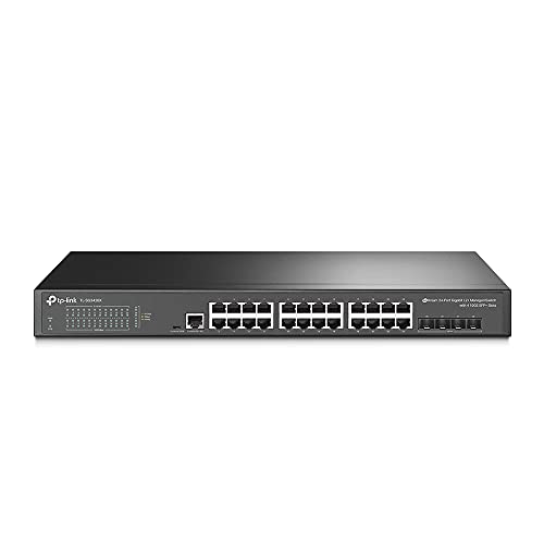 TP-Link JetStream 24ポート ギガビット L2+ マネージドスイッチ(10GE SFP+スロット× 4搭載) TL-SG3428X