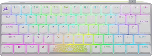CORSAIR USB-A K70 PRO MINI RGB 60% ワイヤレスゲーミングキーボード ホットスワップキーボード ホワイト MX SPEED軸 CH-9189114-JP CORSAIR USB-A K70 PRO MINI RGB 60% ワイヤレスゲーミングキーボード ホットスワップキーボード ホワイト MX SPEED軸 CH-9189114-JP