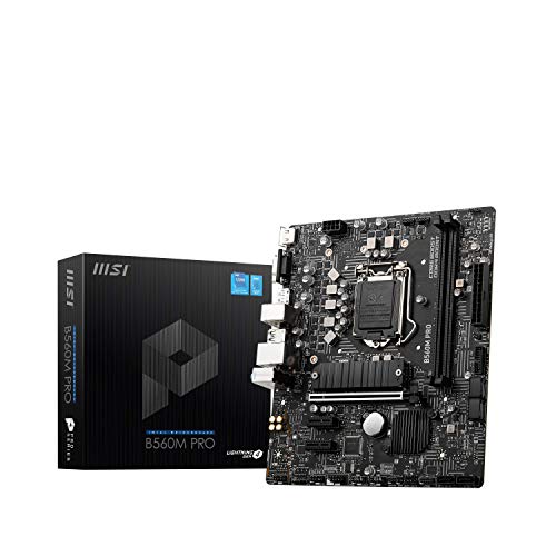 MSI B560M PRO-E ProSeries マザーボード (mATX, 第11/10世代 Intel Core, LGA 1200 ソケット DDR4 PCIe 4 M.2 スロット USB 3.2 Gbps LAN)