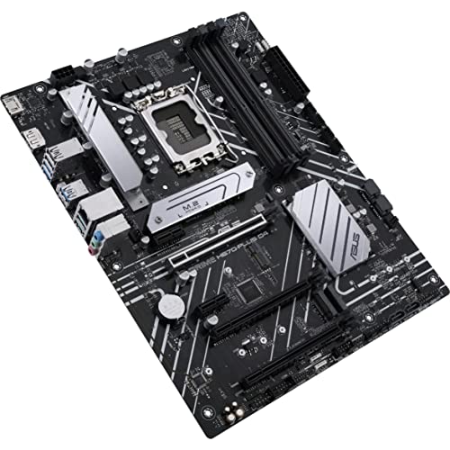 ASUS Prime H670-PLUS D4 LGA 1700(Intel 12th Gen) ATX マザーボード (PCIe 4.0、DDR4、3xM.2スロット、2.5Gb LAN、DP、HDMI、オーラ同期)