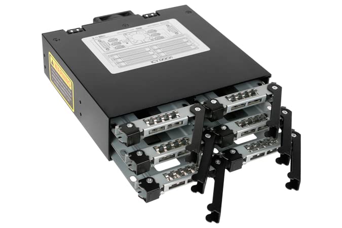 Icy Dock MB996SP-6SB 5.25ベイ SATA HD SSD RAID (MB996SP-6SB)