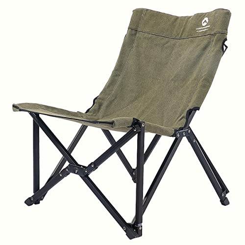 キャンピングムーン(CAMPING MOON) キャンプ ローチェア 焚き火 チェア 帆布生地 ロースタイルチェア -ZERO- カーキ F-1004C-K キャンピングムーン(CAMPING MOON) キャンプ ローチェア 焚き火 チェア 帆布生地 ロースタイルチェア -ZERO- カーキ F-1004C-K