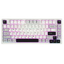 YUNZII YZ75 75% ホットスワップ対応ワイヤレスゲーミングキーボード RGBバックライト BT5.0/2.4G/USB-C、Dye Sub PBTキ...