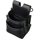 フジ矢 腰袋2段 黒金 LIGHT PU LEATHER SERIES AB-22BG