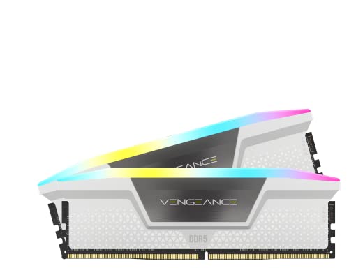 CORSAIR DDR5-6000MHz ǥȥåPCѥ VENGEANCE RGB DDR5꡼ (PC5-48000) Intel XMPꥭå 64GB ۥ磻 [32GB2] CMH64GX5M2B6000C40W