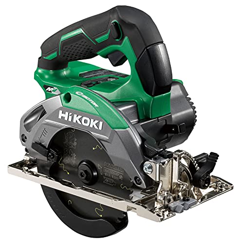 HiKOKI(ハイコーキ) 36V 125mm コードレス丸のこ 高速7000回転 ベース一体型 アグレッシブグリーン 蓄電池 充電器 ケース 集じんアダプタ別売り チップソー黒鯱付 C3605DA(SK)(NN)