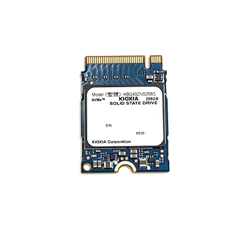 Kioxia SSD 256GB M.2 2230 30mm NVMe PCIe Gen3 x4 KBG40ZNS256G BG4 ソリッドステートドライブ Surface Pro Steam Deck Dell HP Lenovo Ultrabook タブレット用