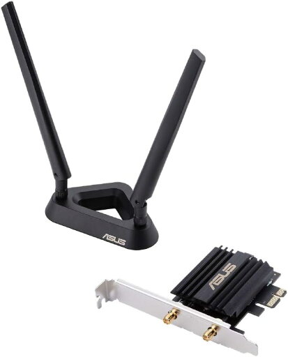 ASUS 2つのアンテナを備えた AX3000 デュアルバンドPCI-E WiFi 6(802.11ax)アダプター PCE-AX58BT/J ASUS 2つのアンテナを備えた AX3000 デュアルバンドPCI-E WiFi 6(802.11ax)アダプター PCE-AX58BT/J