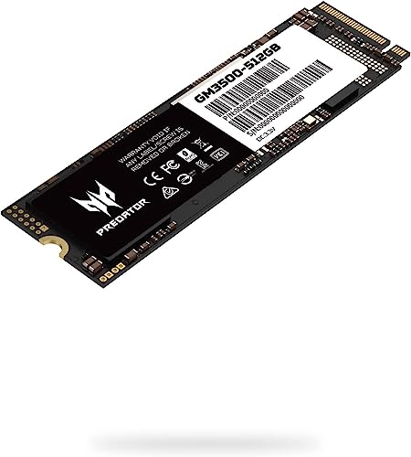 Acer Predator SSD GM3500 M.2 NVMe PCIe Gen 3 * 4 512GB ブラック (BL9BWWR101)