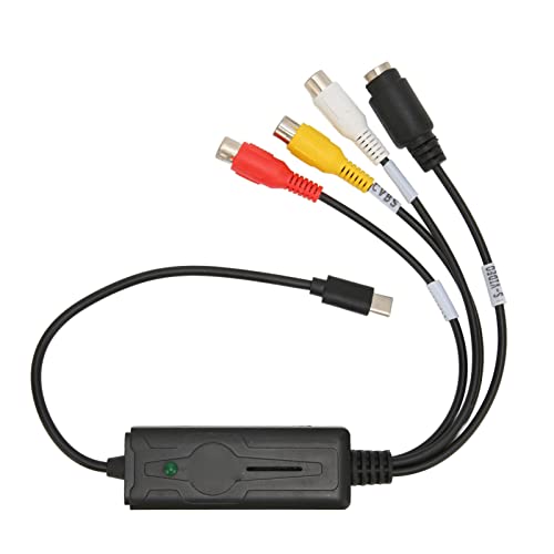 Type C オーディオ ビデオ キャプチャ カード RCA - USB コンバーター、Vista 用アダプター for XP for Mac for OS for Windows 10/8.1/8/7、会議用、ゲーム録画用