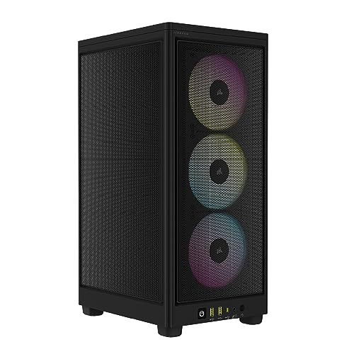 Corsair iCUE 2000D RGB AIRFLOW ITX Tower ミニタワー型PCケース Black CC-9011246-WW