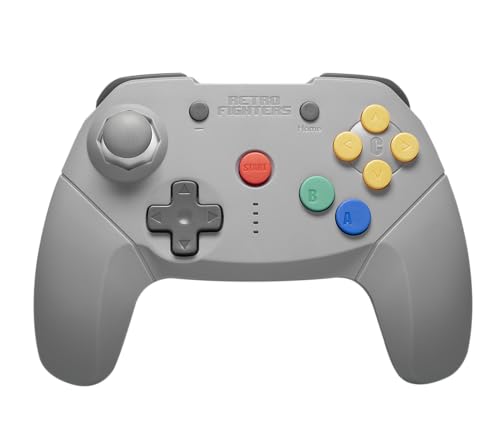 RETRO FIGHTERS/BRAWLER 64 Switch Online/PC専用 Bluetooth N64コントローラ (グレー)