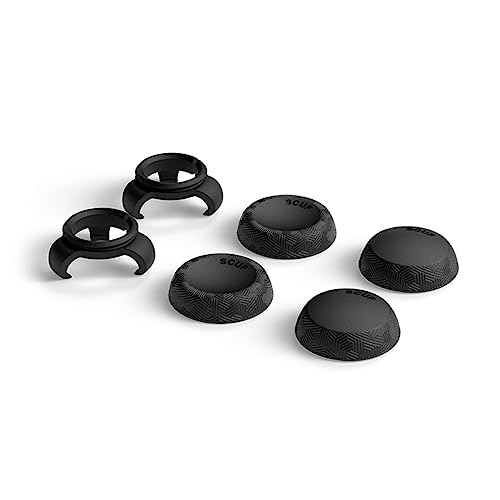 SCUF スカフ UNIVERSAL THUMBSTICK GRIPS TACTIC タクティク BLACK 黒 サムスティック用グリップ 6P PS4 PS5 コントローラー