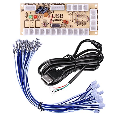 global研究所のQuimat ゼロ遅延アーケード ゲーム コントローラ USBエンコーダー ジョイスティック PCパソコン DIY|詳細画像