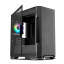 Vetroo M03 ミニ塔 パソコン micro atx rear 120mmアドレッサ rgbファンプリインストールされたドア開口部強化ガラスサイドパネル(2)