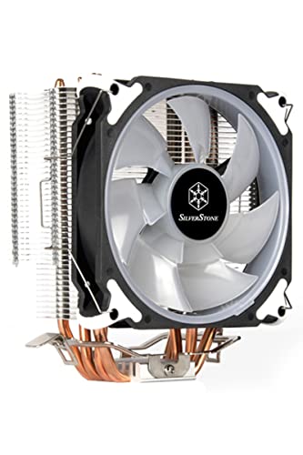 Silver Stone Intel/AMD ソケット 両対応 120mm サイドフロークーラー 光る SST-AR12-RGB