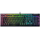 Razer レイザー BlackWidow V4 X Green Switch カスタマイズ可能な6個の専用マクロキーによりさまざまなコントロールに対応した有線ゲーミングキーボード マルチファンクションローラー 二次メディアキー Chroma RGB メカニカルスイッチ ダブルショットABSキーキャップ 英語