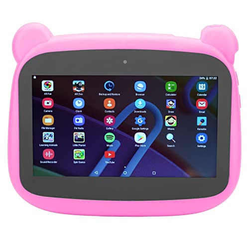 キッズ タブレット ギフト、7 インチ HD タブレット 男の子 女の子用、2GB RAM 32GB ROM Android 10.0 幼児用タブレット、Bluetooth、WiFi、GPS、デュアル カメラ、Android タブレット PC クリスマス用ギフト(ピンク)