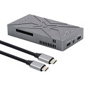 Xiwai 20Gbps デュアル NVME M.2 NGFF M-Key to USB-C Type-C Raid0 Raid1 JOBD ビッグエンクロージャー ファンRaid0ハイパーアダプター付き(2)