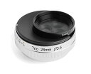 Lensbaby 単焦点レンズ Trio 28 28mm F3.5 フジフイルム Xマウント Sweet/Velvet/twist切替式 マニュアルフォーカス シルバー