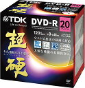 TDK 録画用DVD-R CPRM対応 16倍速対応 ホワイトワイドプリンタブル キズや指紋ヨゴレに強いスーパーハードコート・ディスク 「超硬」シリーズ 20枚...