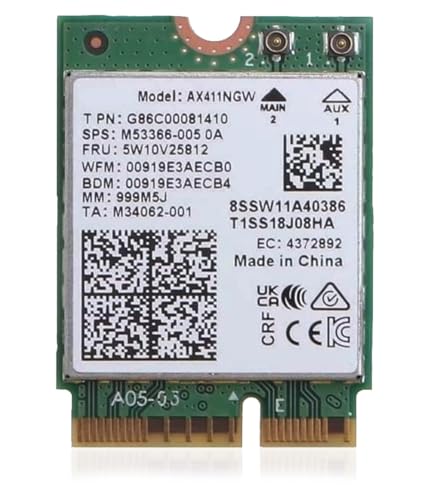 HighZer0 Electronics AX411 WiFi 6E Card | Tri-Band Wi-Fi | Up to 3.0 Gbps | CNVio2 M.2 Wifi Card for PC | Supports Bluetooth 5.3 | Requires Intel 12th+ Gen CPU Windows 10/11, Linux | AX411NGW (AX411) HighZer0 Electronics AX411 WiFi 6E Card | Tri-Band Wi-Fi | Up to 3.0 Gbps | CNVio2 M.2 Wifi Card for PC | Supports Bluetooth 5.3 | Requires Intel 12th+ Gen CPU Windows 10/11, Linux | AX411NGW (AX411)