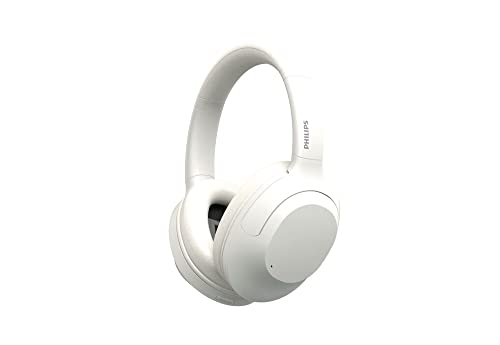 フィリップス　イヤホン PHILIPS フィリップス Bluetooth ワイヤレス ヘッドホン TAT8856 ハイブリッド アクティブノイズキャンセリング 2台同時接続 高速充電 有線接続ハイレゾ対応 (ホワイト)