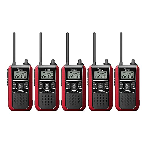 アイコム IC-4120 特定小電力トランシーバー レッド 5台セット アイコム IC-4120 特定小電力トランシーバー レッド 5台セット
