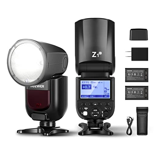 NEEWER Z1-C եå她ȥ TTL饦ɥإå ԡɥ饤 76Ws 2.4G 1/8000s HSS 10٥LE...