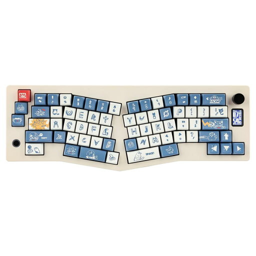 EPOMAKER CIDOO ABM066 ゲーミングキーボード アリスレイアウト メカニカルキーボード TFT-LCDスクリーンとロータリーノブ VIAプログラム可能 ホットスワップ可能 3モード Bluetooth/2.4G/USB-C Win/Mac用 EPOMAKER CIDOO ABM066 ゲーミングキーボード アリスレイアウト メカニカルキーボード TFT-LCDスクリーンとロータリーノブ VIAプログラム可能 ホットスワップ可能 3モード Bluetooth/2.4G/USB-C Win/Mac用