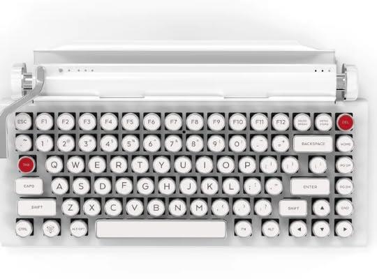 QWERKYWRITER® Color White Typewriter-Inspired® Mechanical Keyboard Limited Edition-PD-QW-WIGHT-3