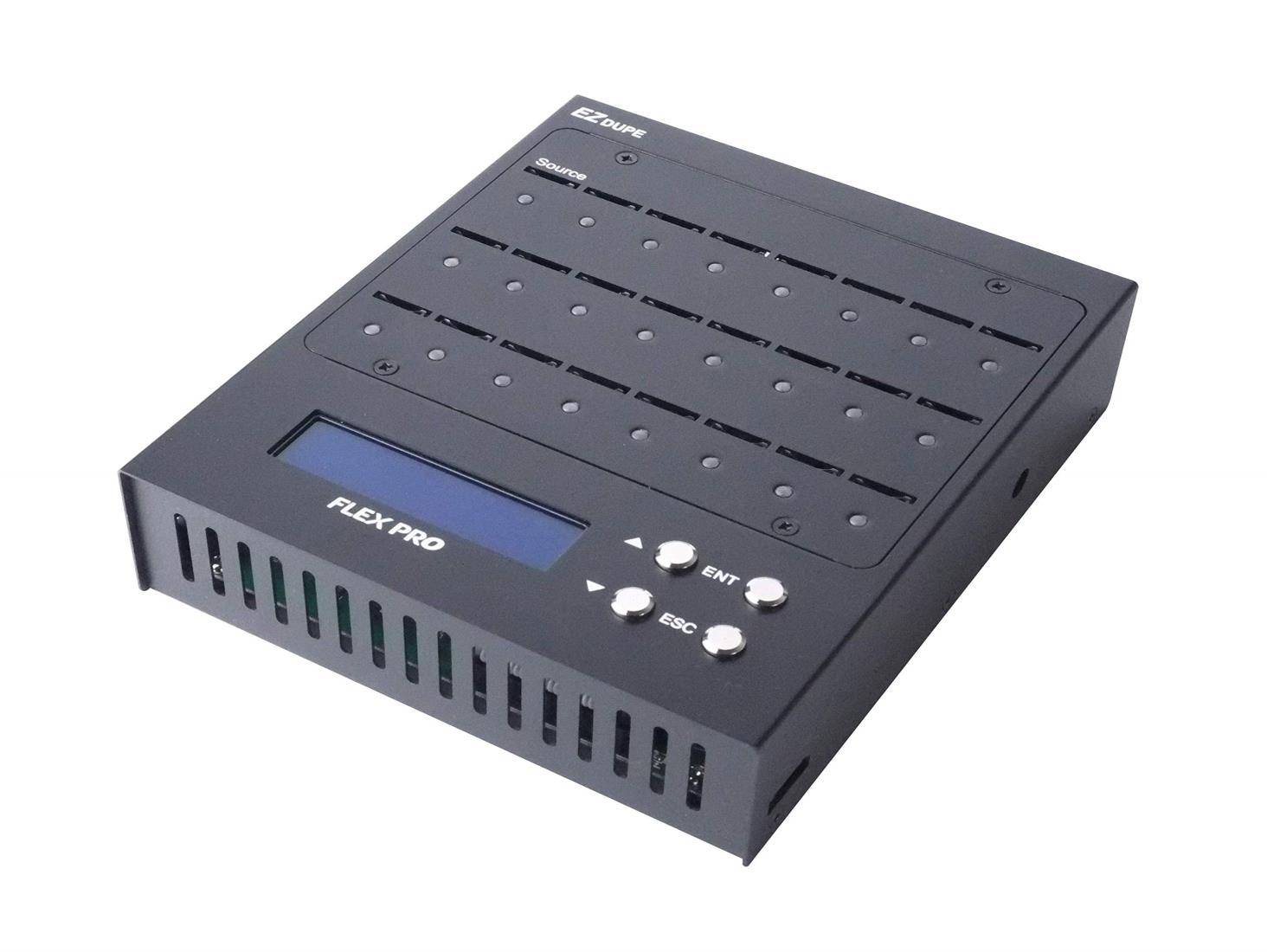 EZ DUPE【消去・クローン機器】1-23 Flex Pro microSD デュプリケーター 業務用 データ 大量 コピー 削除 イレース 装置 25MB/秒