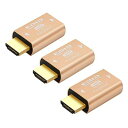 第3代 HDMI EDID Emulator Pass Converter 无需转换器 支持Mac Thunderbolt的HDMI开关/延长器/AV接收器/VIDEOS Pretter 1920X1080@59hz 3包(2)