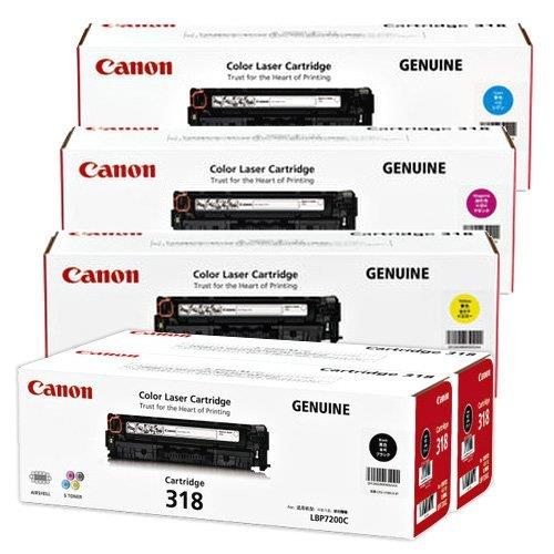 CANON 国内純正トナーカートリッジ318 CRG-318 4色5本セット(T)