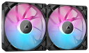 CORSAIR iCUE LINK RX140 RGB スターターキット 140mm PWM PCケースファン デュアルパック(iCUE LINKシステムハブ付...