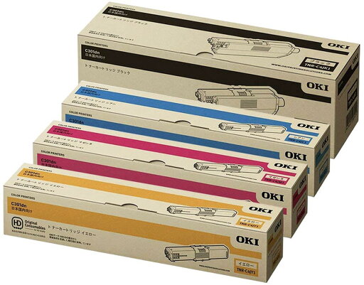 OKI トナーカートリッジTNR-C4JK1/C1/M1/Y1 4色セット 純正品 OKI トナーカートリッジTNR-C4JK1/C1/M1/Y1 4色セット 純正品