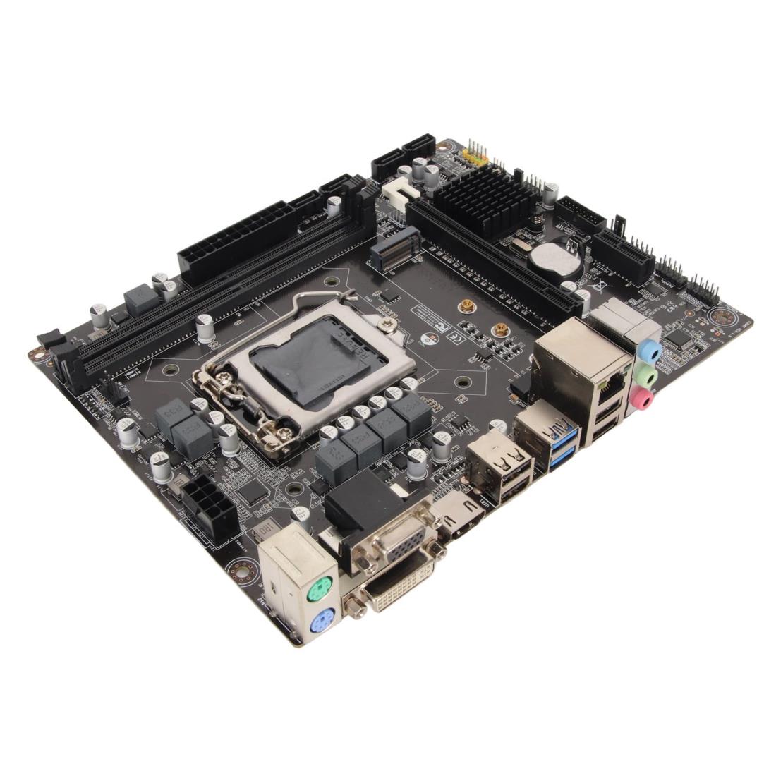 H310 LGA1151 デスクトップコンピュータ用マザーボード、Micro ATX DDR4 ゲームマザーボード、NVME M.2、SATA 6Gb、USB 3.0、DVI HDMI VGA インターフェイス付き