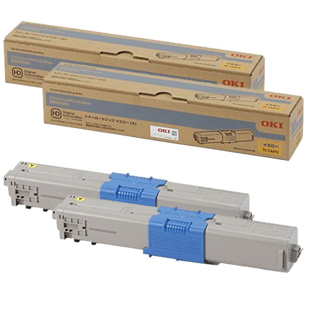 OKI 純正 TC-C4AY2 トナーカートリッジ イエロー ( 大 ) 2本