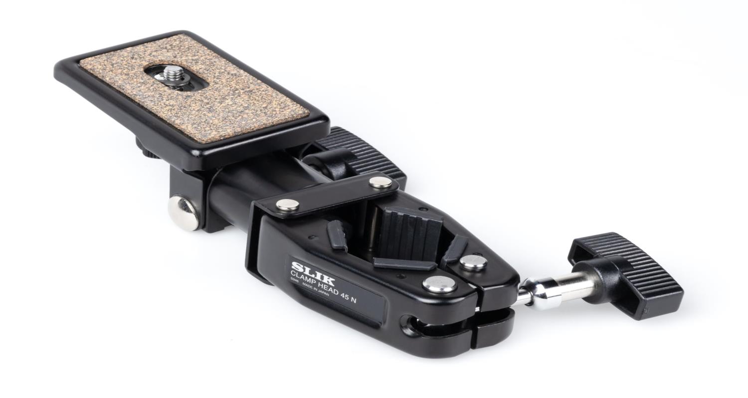 SLIK 三脚アクセサリ クランプヘッド45 N パイプ径35-45mm 耐荷重3kg 209738
