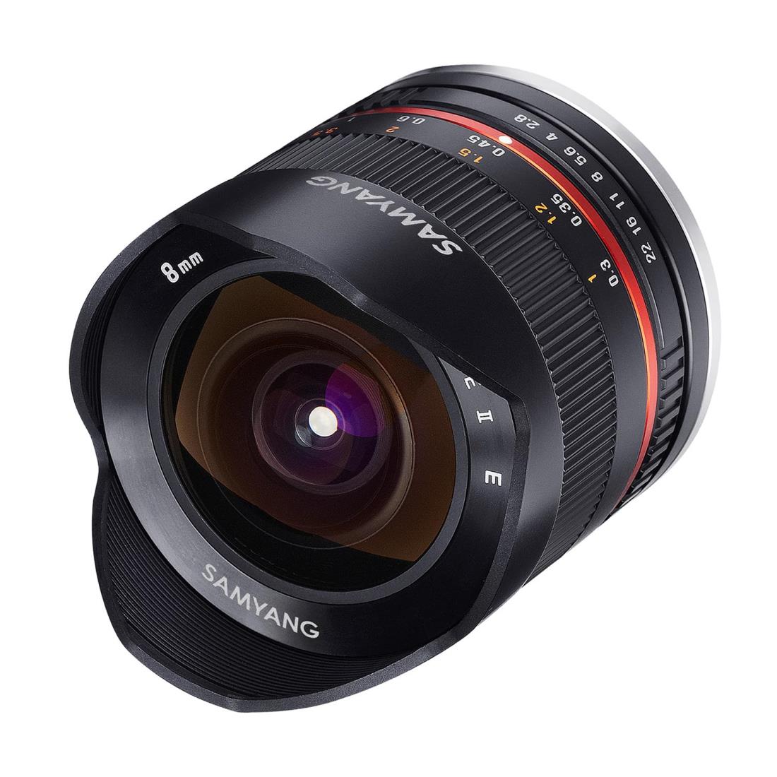 SAMYANG 単焦点魚眼レンズ 8mm F2.8 II ブラック フジフイルム X用 APS-C用