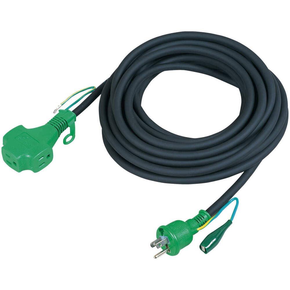 日動 トリプルポッキン延長コード アース付 10m VCT1．25×3 黒 07266 PPTVS-10E-BK